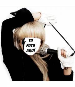 Crea un fotomontaje de Lady Gaga donde podrás ser ella 