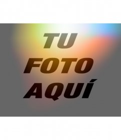 Filtro para fotos de destellos luminosos y colores naranjas rojo y azul