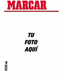 Portada personalizable de broma del periódico Marca - Fotoefectos