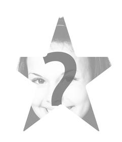 Marco blanco en forma de estrella para añadir tu foto y decorarla 