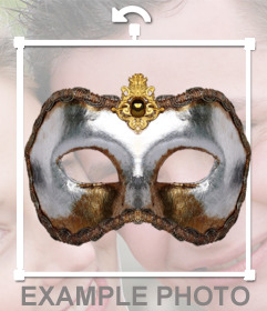 Sticker de una máscara veneciana 