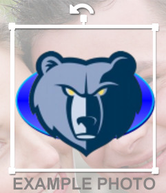 Pegatina del logo de los Memphis Grizzlies con un oso