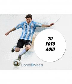 Fotomontaje con Messi 