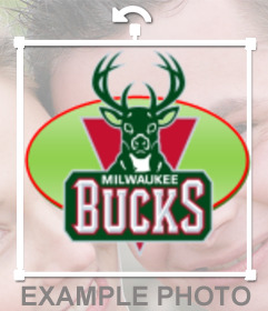 Pegatina con el logo del equipo Milwaukee Bucks