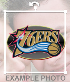 Pegatina con el logo de los Philadelphia 76ers