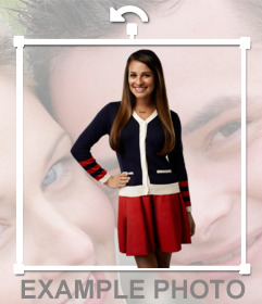 Pon en tu foto a Lea Michelle, la actriz principal de Glee