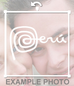 Marca de Perú para añadir a tus fotos como un sticker decorativo 