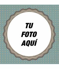 Marco para fotos cuadrado donde puede colocar una imagen y darle un estilo retro