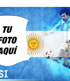 Pon tu foto junto a Leo Messi con este editor online