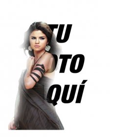 Foto montaje online para estar junto a Selena Gomez