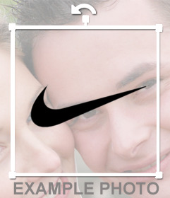 Sticker gratis para poner el logo de NIKE en tus fotos 