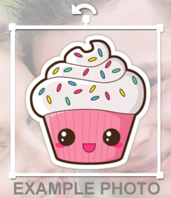 Pega un simpático cupcake en tus fotos con este fotomontaje 