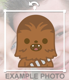 Sticker del personaje Chewbacca de Star Wars para tus fotos 