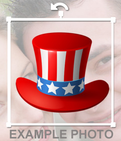 Sombrero del tío Sam para ponerte en tus fotos como sticker online 