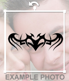 Tatuaje de estilo tribal  que puedes ponerte en tus fotos online 