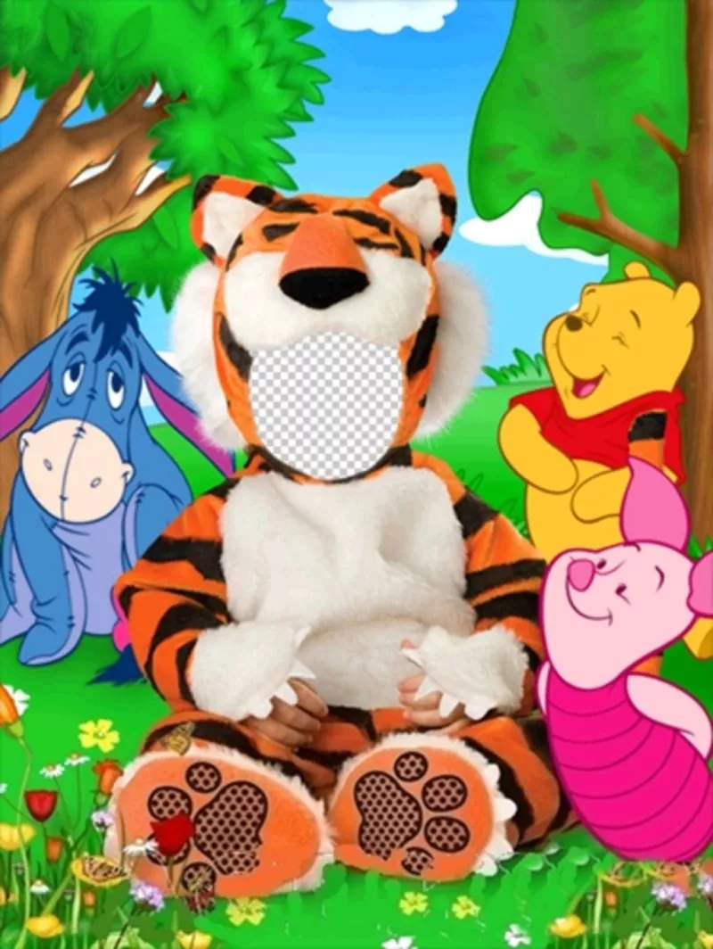 Disfraz virtual para niños de tigre que puedes editar con tu foto ..
