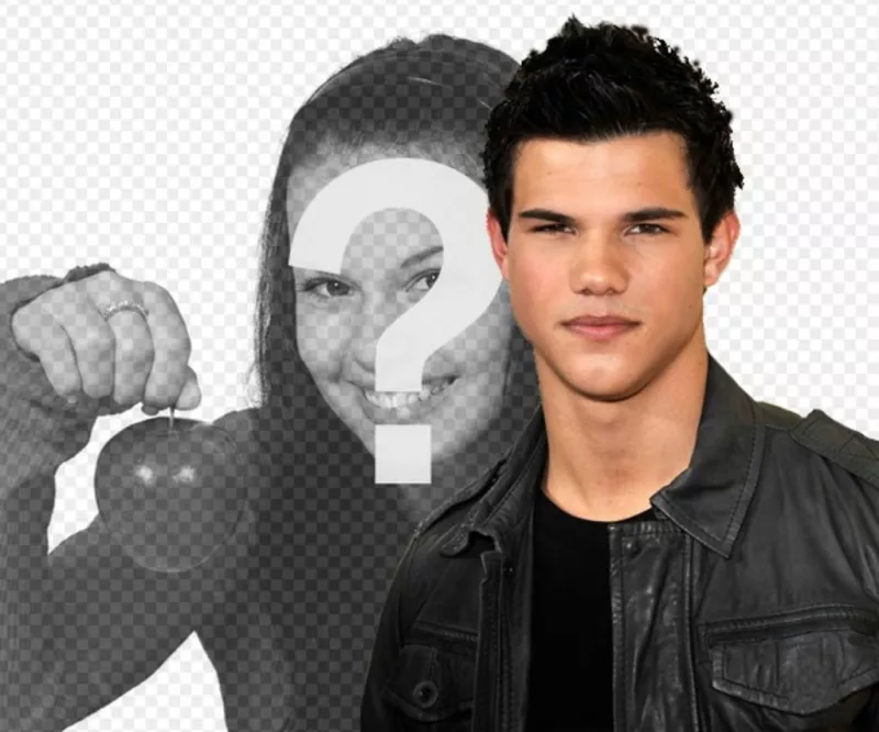 Foto montaje junto a Taylor Lautner de Luna Nueva. ..