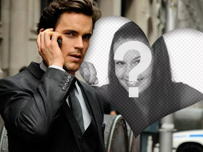 Fotomontaje con Matt Bomer, actor que iba a dar vida a Christian Grey de Cincuenta sombras de Grey con un corazón donde poner tu..