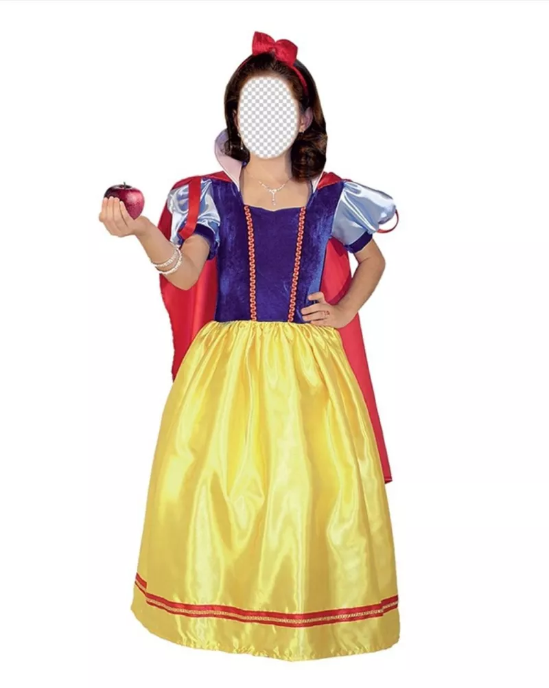 Fotomontaje infantil de Blancanieves para poner tu cara online ..