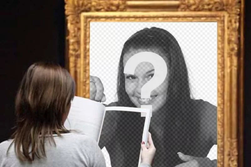 Fotomontaje para poner una foto tuya en un cuadro de un museo. ..