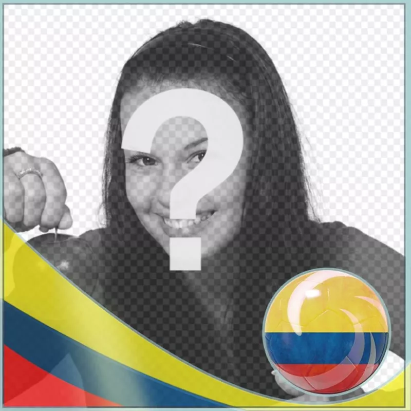 Fotomontaje con la bandera de Colombia para poner en tus fotos online. ..
