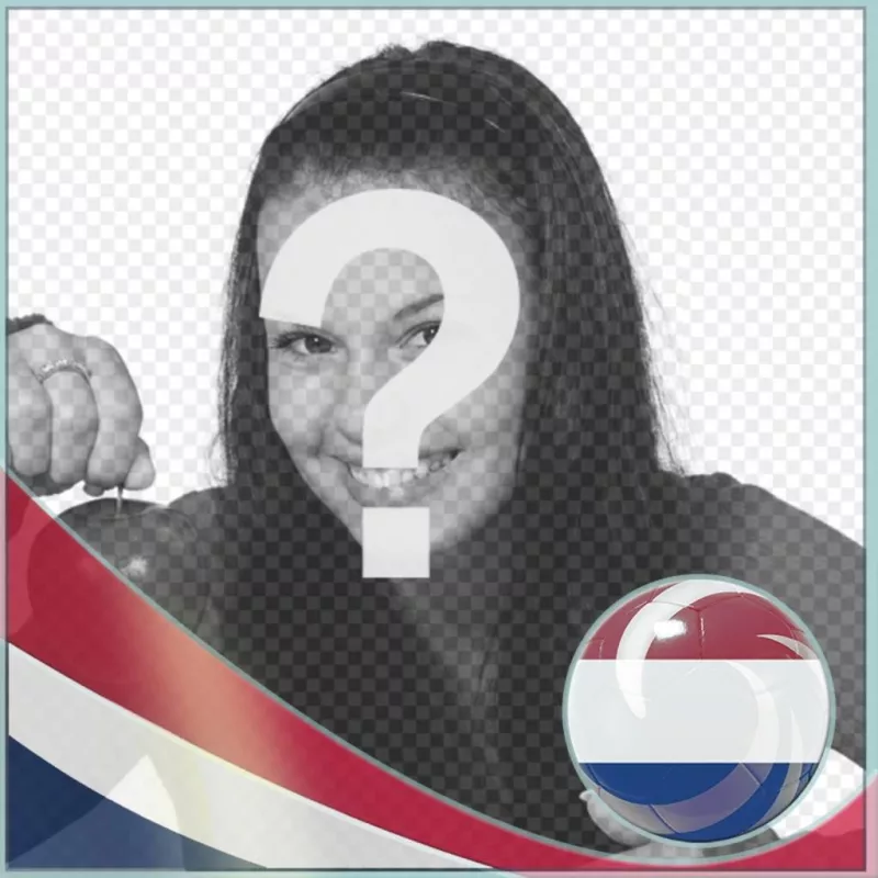 Fotomontaje con la bandera de Holanda para poner en tus fotos. ..