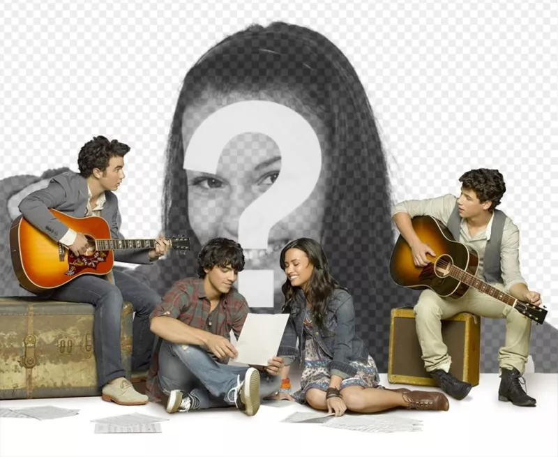 Fotomontaje con los personajes principales de Camp Rock 2. ..