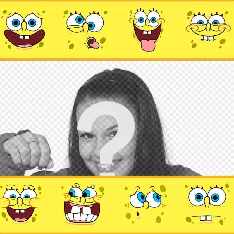 Marco para fotos infantil de Bob Esponja para tus imágenes ..