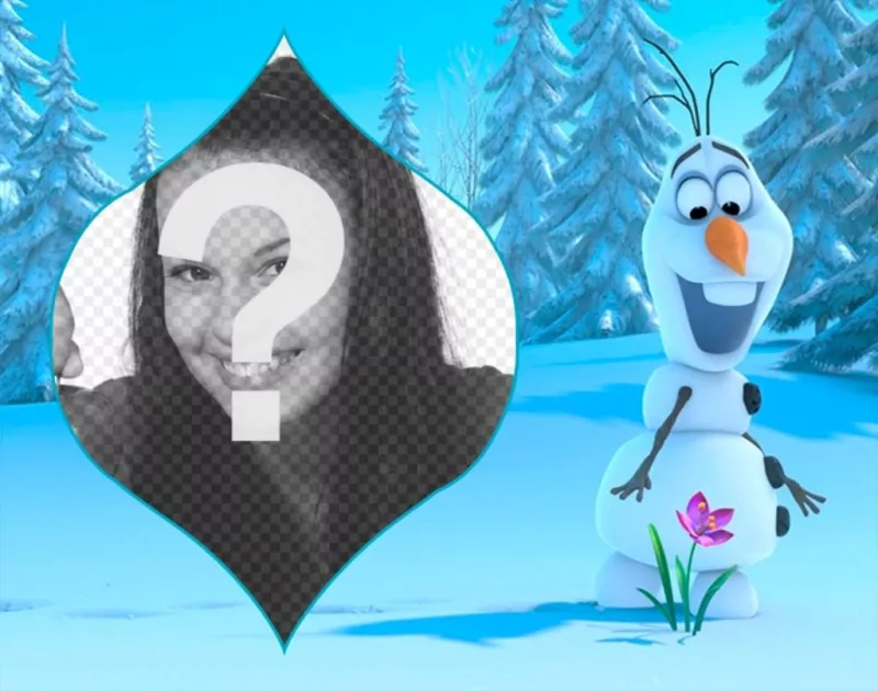 Collage con Olaf de Frozen ..