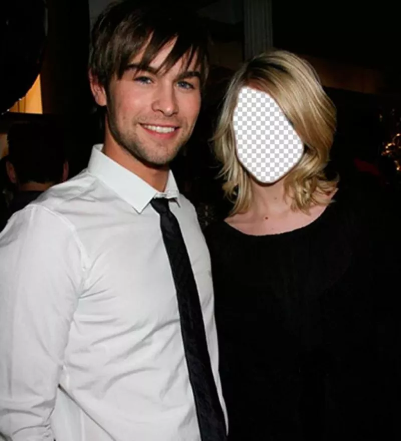 Fotomontaje con Chace Crawford para poner tu cara en la chica junto a el ..