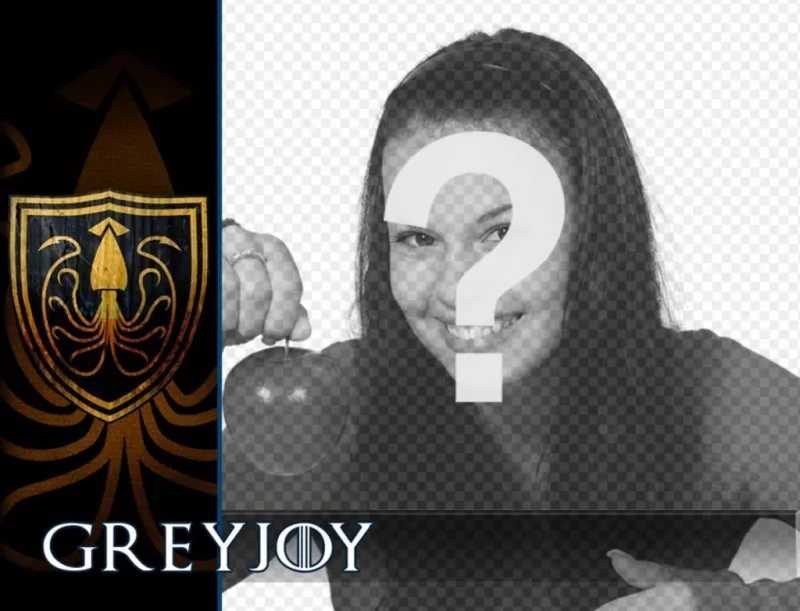 Fotomontaje con el escudo de la casa Greyjoy ..