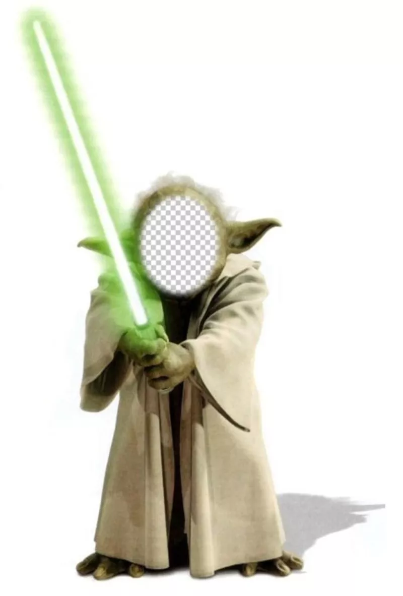 Plantilla para fotomontaje de Yoda de Star Wars para tu cara ..