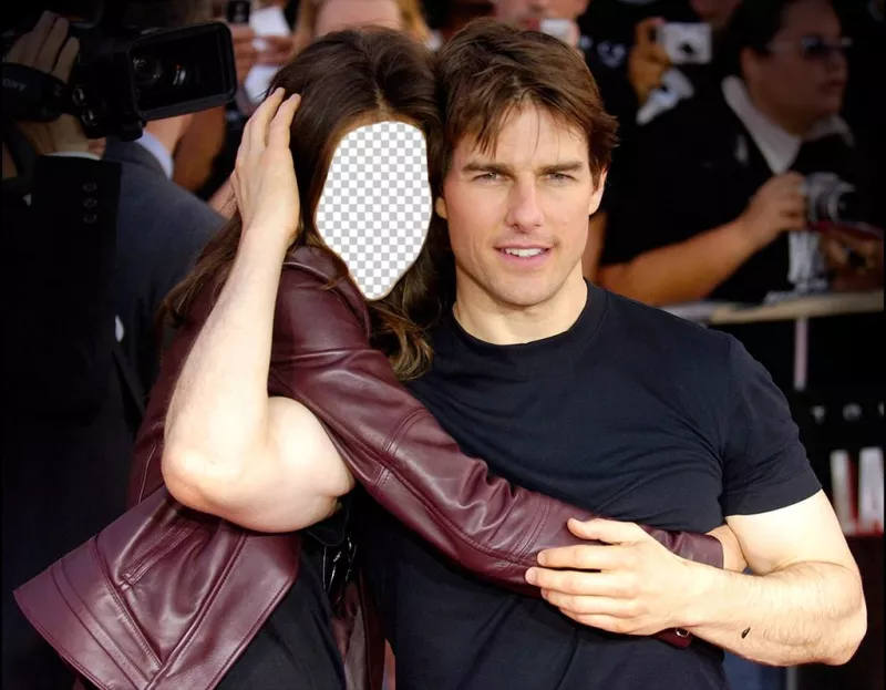Fotomontaje para editar y posar abrazada al actor Tom Cruise ..