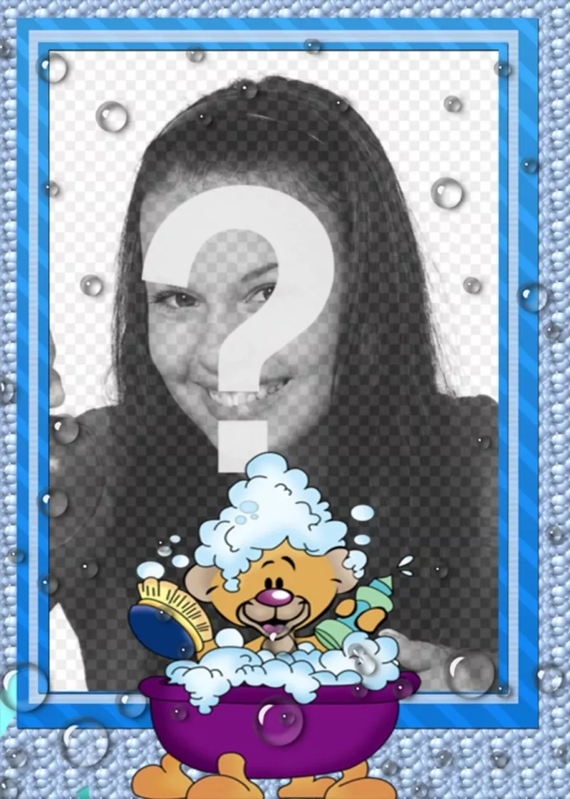 Marco para fotos para bebes y niños pequeños de un bebe..