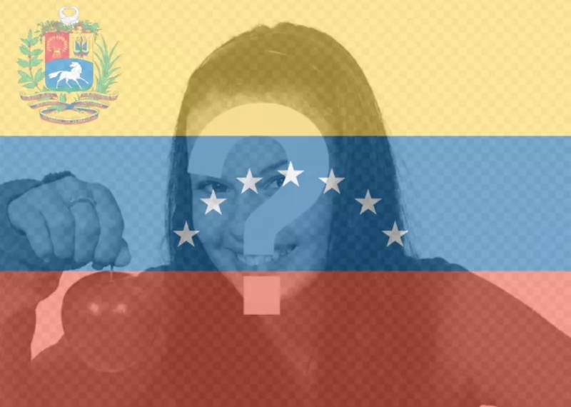 Bandera de Venezuela de 7 estrellas para tu foto. ..