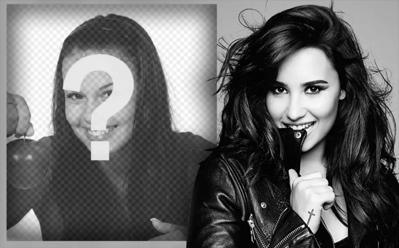 Fotomontaje con la cantante Demi Lovato para subir tu foto ..