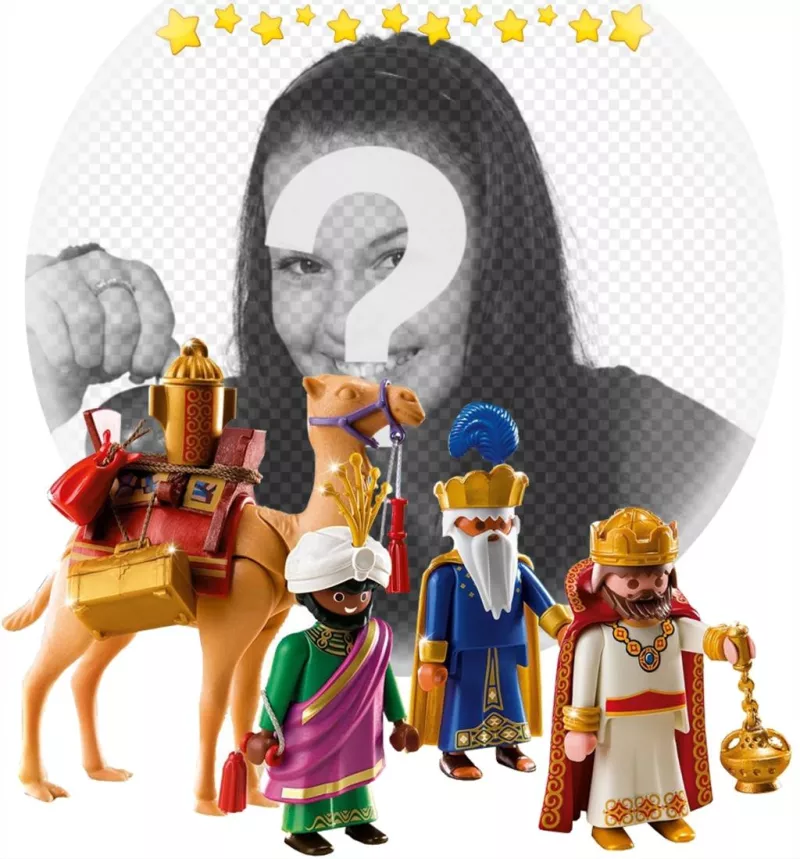 Fotomontaje de Reyes Magos con los playmobil para tu foto ..