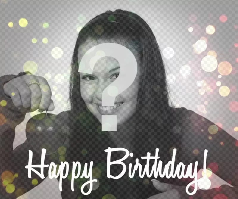 Filtro de Happy Birthday para tu foto ..