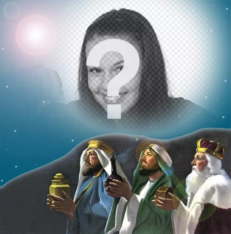 Fotomontaje de los Tres Reyes Magos para tu foto de perfil ..