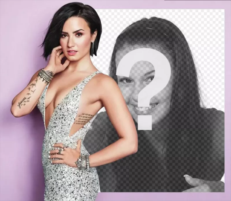 Fotomontaje gratis con la cantante Demi Lovato ..