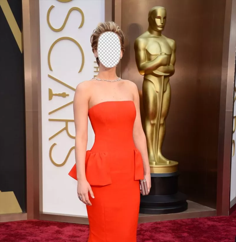 Sube tu foto a la cara de una actriz en la alfombra roja de los premios Oscar ..