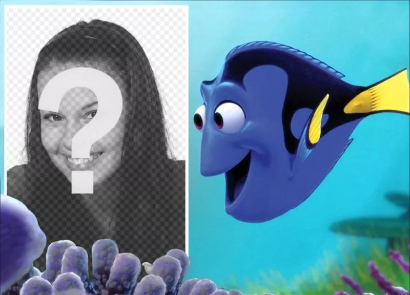 Montaje personalizable con Dory de buscando a Nemo ..