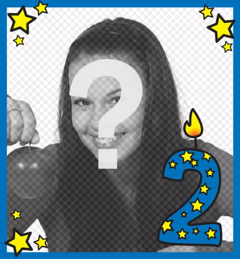 Si celebras 2 años entonces sube una foto a este marco online ..