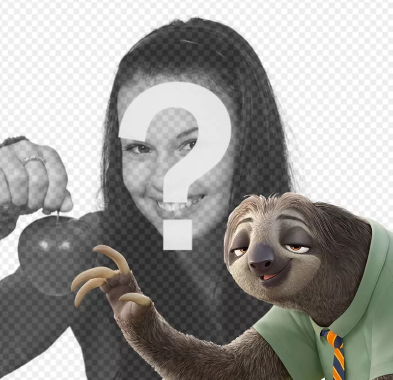 Fotomontaje con el perezoso de Zootopia para subir tu foto ...