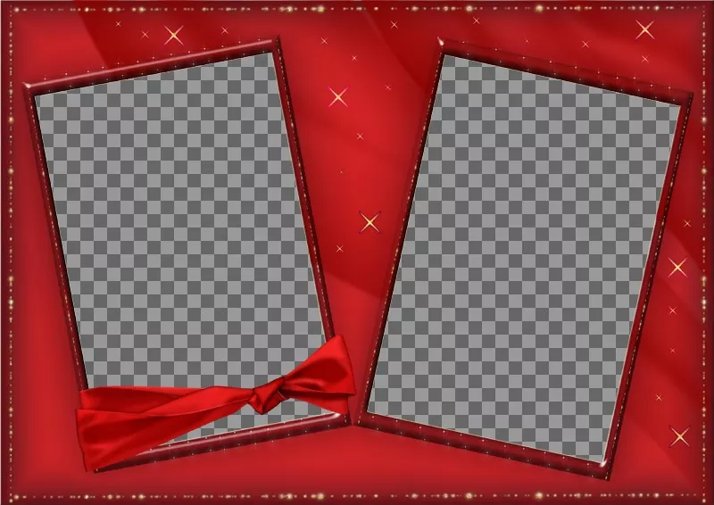 Postal de san valentín, botones de color rojo. Para poner 2..