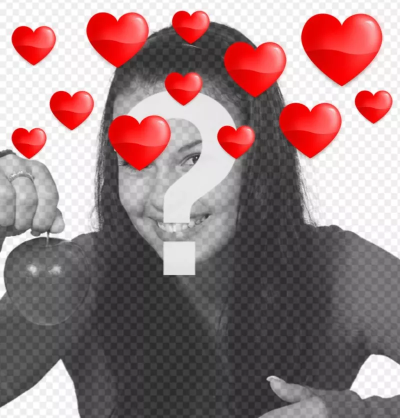 Corazones flotando para tus fotos con este efecto para románticos ..