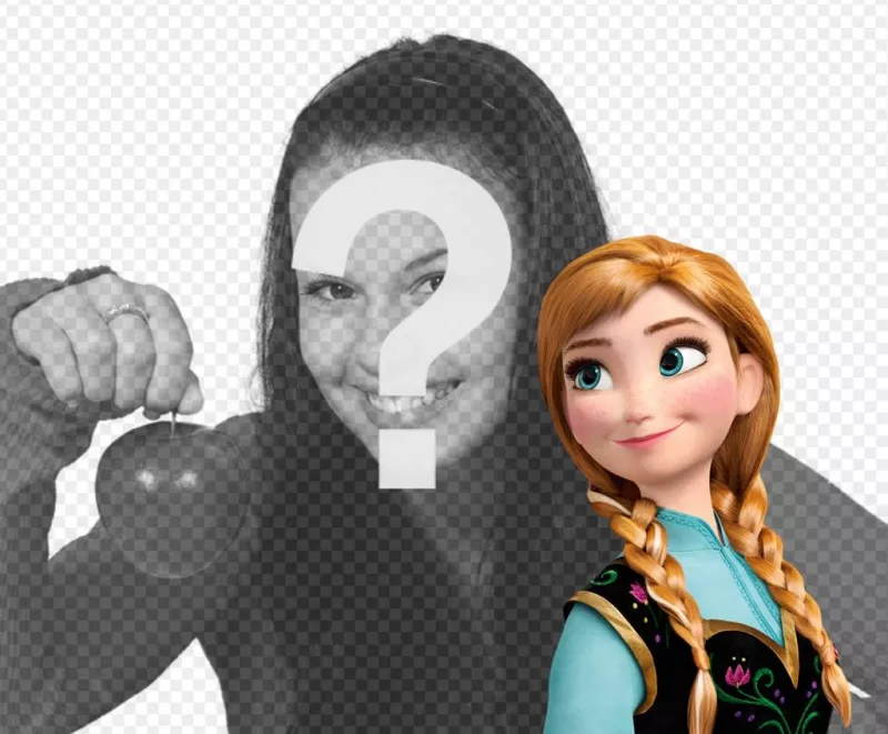 La princesa Anna de Frozen en tus fotos con este montaje gratis ..