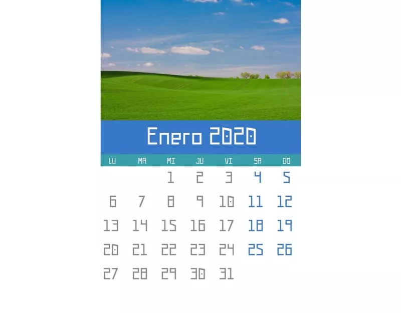 Calendario 2020 En Blanco Para Imprimir Calendario Para Imprimir