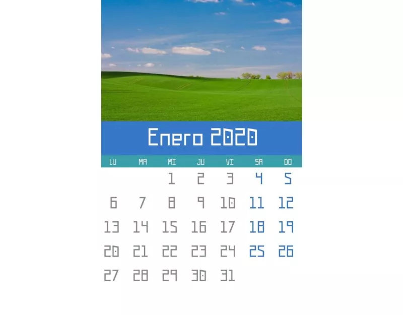 Crear calendarios de meses del año 2026 personalizados ..