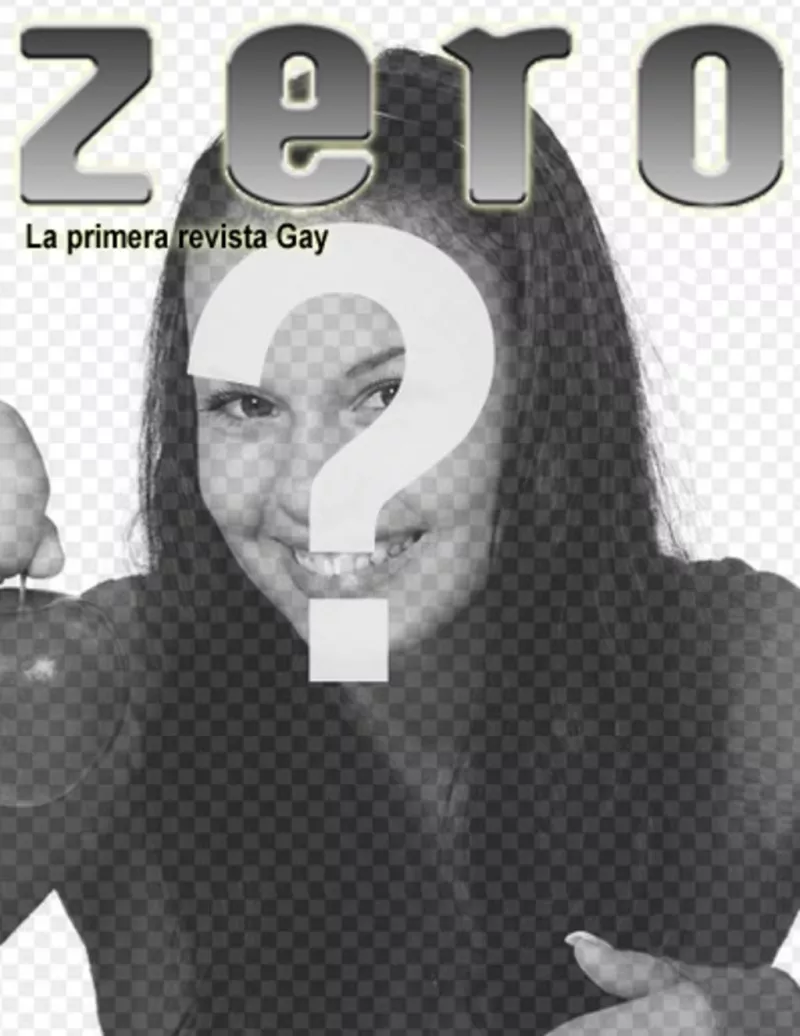 Portada personalizada con tu foto de la revista gay ZERO...